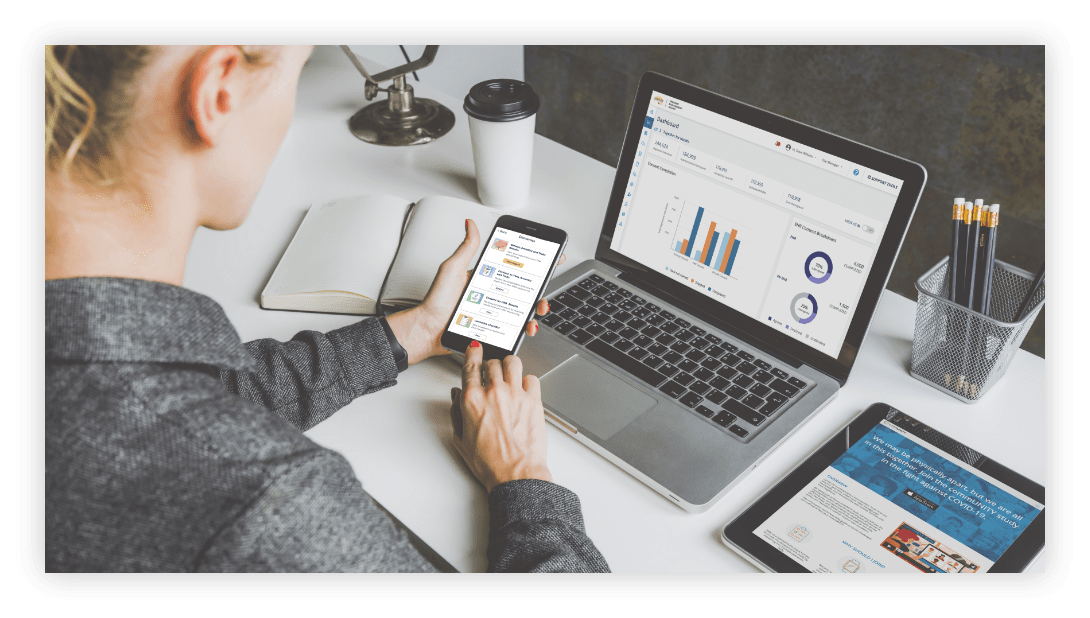 Digital health precision medicine research platform interface